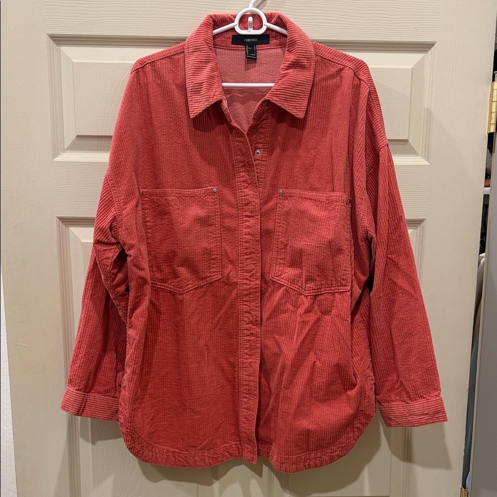 Forever 21 Red Utility Jacket